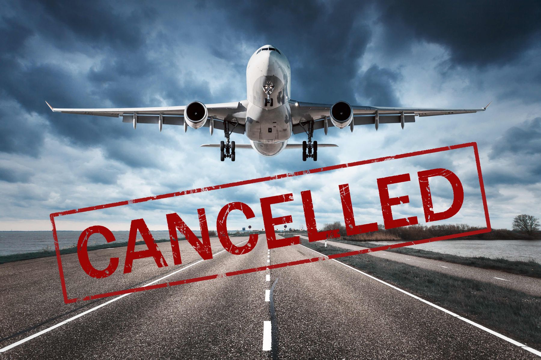 Image communicating that a holiday has been cancelled 