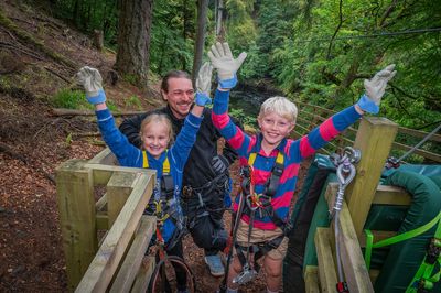 Vaila Gray & Magnus Girvan with Jake McGarry of Highland Fling