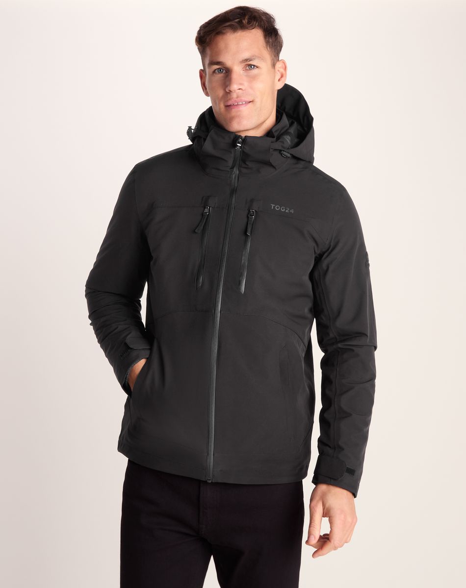 Denton Mens 3-in-1 Waterproof Jacket - Black
