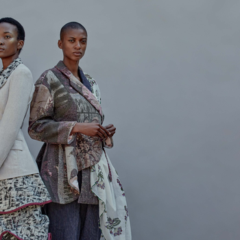 Final year fashion student designs using Hainsworth wool
