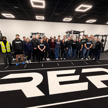 REP Fitness Team at New Gloucester Showroom 