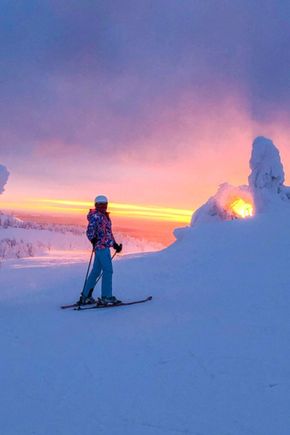 Reclaim Yourself Retreats in Finland sunset snowboard.jpg