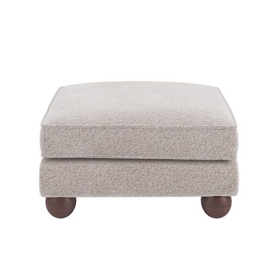 Solace+Co Addison Footstool Beige Boucle