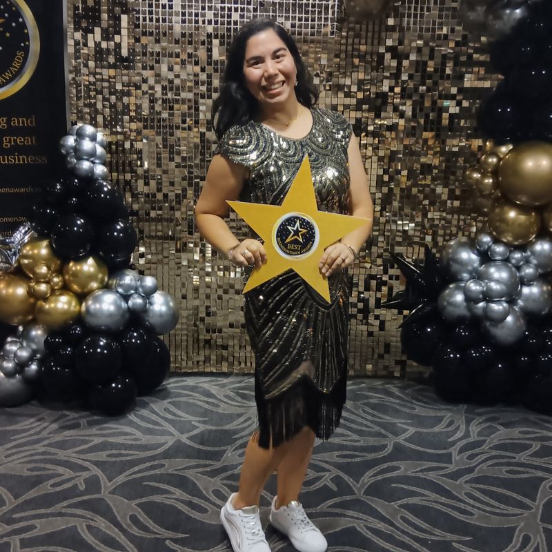 Janan Leo, founder of Cocorose London and winner of the  Gold Best Businesswomen Award 2024 for Best Customer Service - one of two awards she won at the Best Businesswomen Awards 2024, where she also scooped  the Silver Award for Most Inspiring Businesswoman.