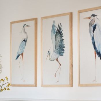 2000 px Suggested Header Beach House Art, Set of Three Heron Prints  Vintage Bird Paintings  Natural Frame, £147, 848 - Copy.jpg