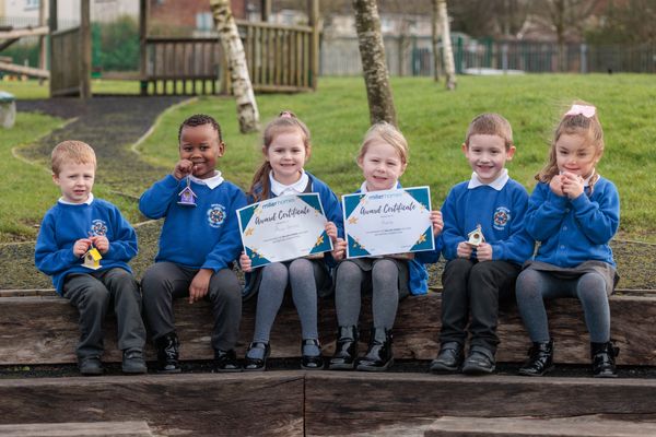Miller Homes nest box donation as part of National Nest Box Week to Brunshaw Primary School, Burnley. 