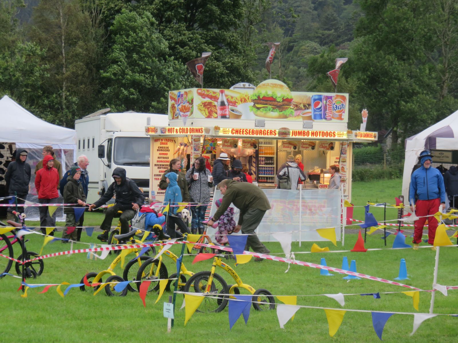 Wonder Wheelers cycle-themed entertainment at Grasmere Lakeland Sports and Show 2024.