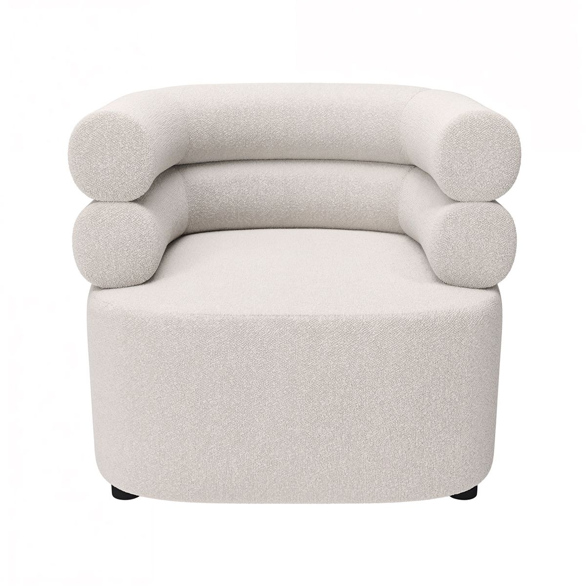 Solace+Co Tova Cream Boucle Accent Chair