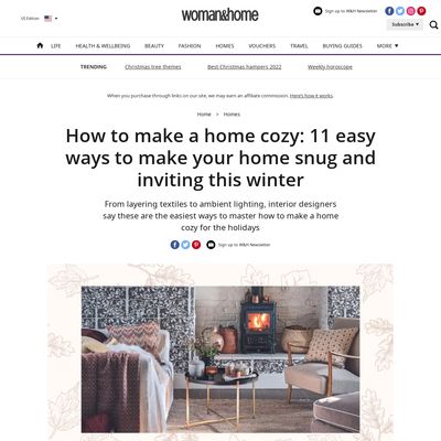 Screencapture of Woman & Home