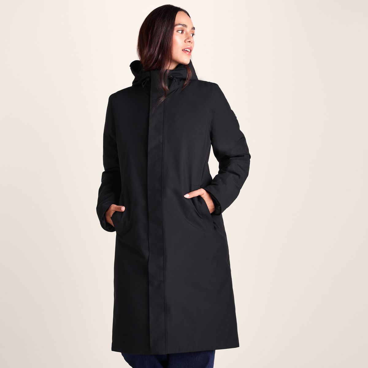 Dalton Womens Longline Waterproof Insulated Coat - Black