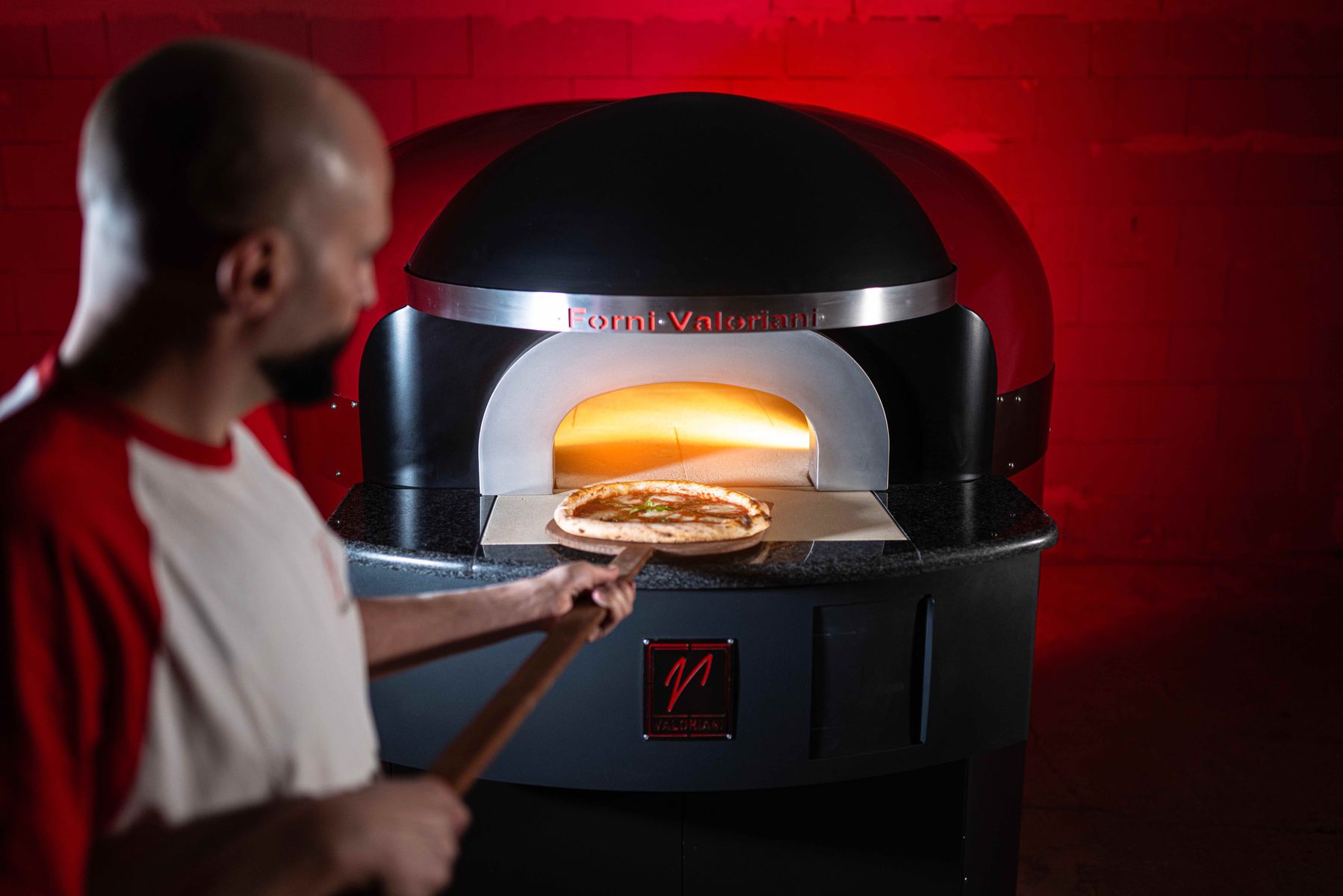 The new Maximo commercial electric pizza oven - the first-ever electric oven from Tuscan pizza oven specialists, Valoriani.  