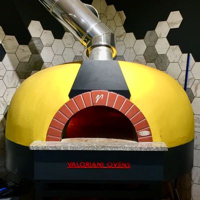 The Valoriani oven at Bumbellinis at Boundary Mill, Colne