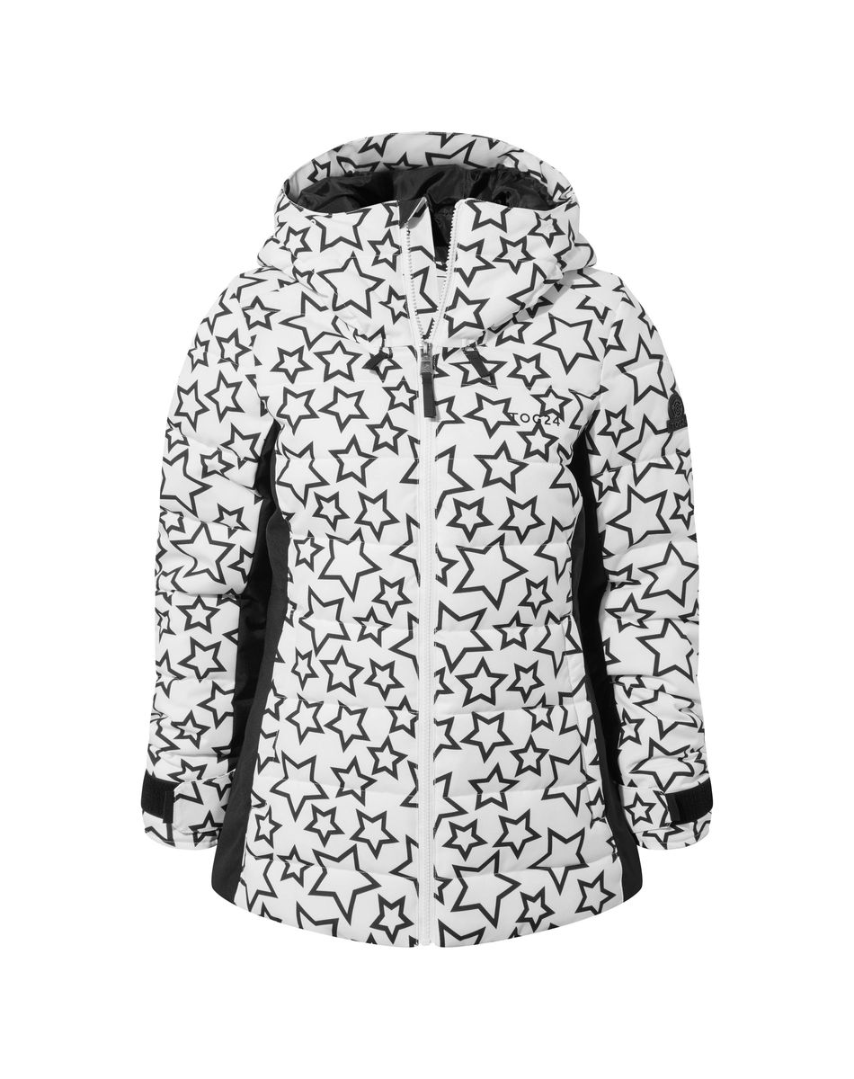 VERMONT WOMENS SKI JACKET	- Black/Optic White Outline Star