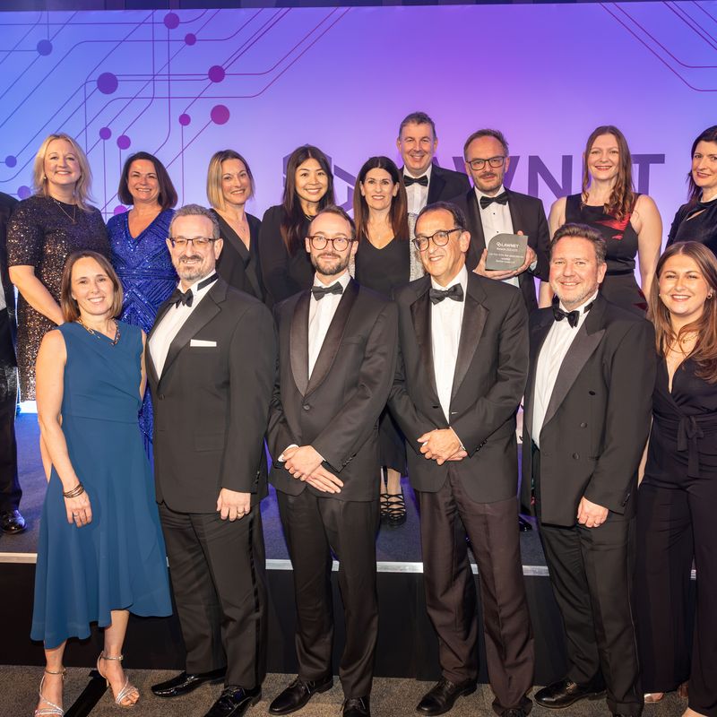 Law Firm of the Year, the Gardner Leader team at the LawNet awards held at the Vox Conference Venue in Birmingham