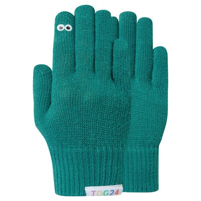 Soay Kids Shaun the Sheep Knit Gloves - Jungle Green