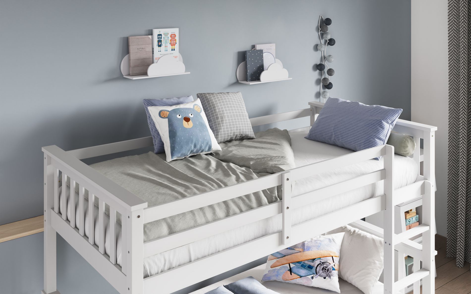 Flair Zoom Detachable Bunk Bed with Trundle