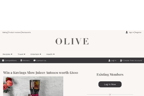 Screencapture of olivemagazine.com