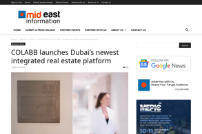 Screencapture of Middle East Business News and Information - mid-east.info