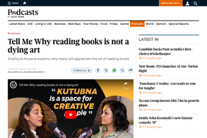 Screencapture of Gulf News