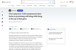 Screencapture of MSN