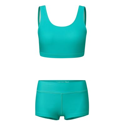 Nefyn two piece swimsuit in lagoon
