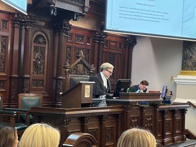 Judge at the 2025 mock trial arranged by Freight People, for which McCarron Coates was the headline sponsor